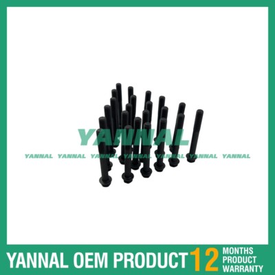 22X New F2503 Cylinder Head Bolt Set For Kubota Excavator diesel