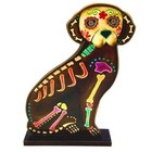 Muerto Dog Table Top Standing Image Wood Stand Large 12 inches