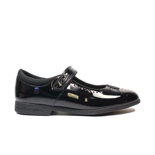 Clarks Magic Step Older Girls Black Patent School Shoes | Narrow Medium  \u0026amp; Wide | eBay
