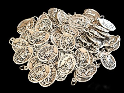 Wholesale St Michael Archangel Medals Lot Bulk 20 Pcs