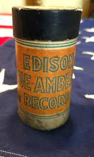 EDISON BLUE AMBEROL CYLINDER RECORD "Dinnie Donohue The District Leader" Comic