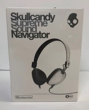 Skullcandy Navigator On-ear Headphone with Mic3 in White - New