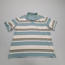 Eddie Bauer Polo Shirt Mens Large Blue Comfort Outdoors Casual