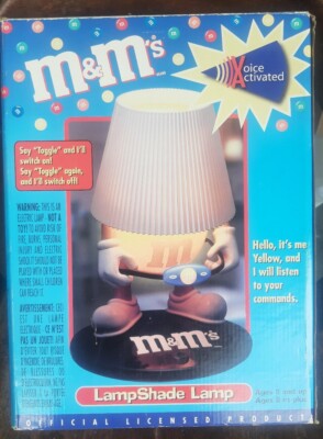 M&Ms RARE LampShade Lamp Voice Activated NEW In Box