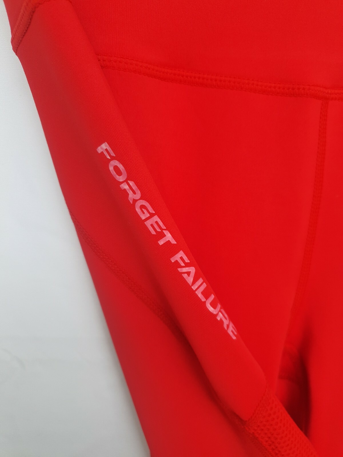 Leggings Slim Stretch Gym Yoga Sports Fitness High Waisted RED UK 10 EU