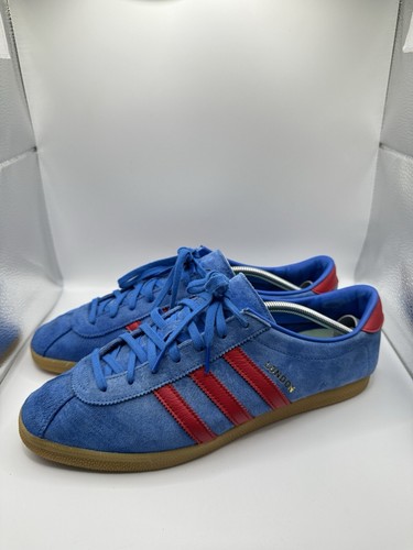 Adidas Originals London City Series Size? Exclusive Blue Trainers Size UK 11.5 - Picture 6 of 10