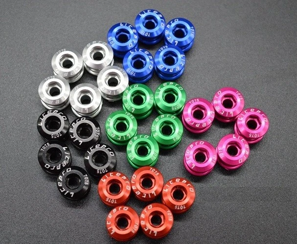 5 peças parafusos de corrente de bicicleta de estrada MTB parafusos de alumínio duplos duplos triplos velocidades - Imagem 4 de 4