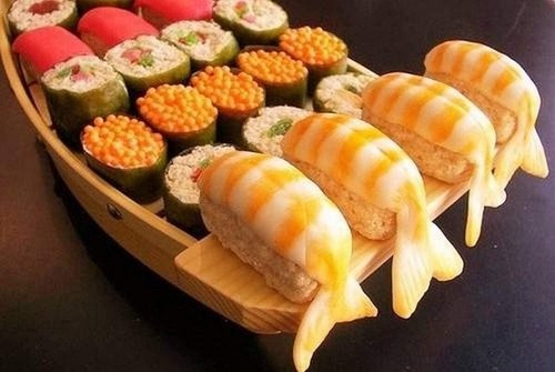 Wooden Sushi Sashimi Boat Serving Plate Party Tray Food Platter 13 inch S-2617 - Picture 3 of 4