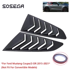 Louvers Shade Cover For Ford Mustang 2015-2021 V1-Style Rear Side Quarter Window
