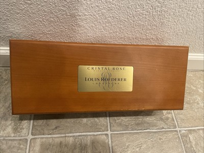 VINTAGE 2000 Louis Roederer Champagne (Crystal Rose'/Marque Deposee ) Wooden Box