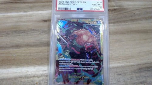Roronoa Zoro (Alternate Art) graded PSA 10 for sale on eBay