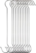 12 Pack Extra Long Shower Curtain S Hooks Stainless Steel Large Size S Shape ...