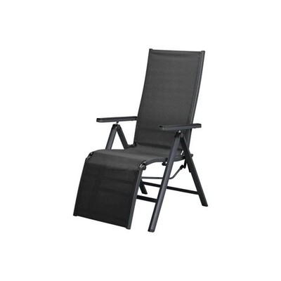 Alu Relaxsessel Houston Terrassenstuhl Stuhl Gartensessel Grau Gartenstuhl Neu