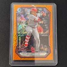 🔌IU 2026 BOWMAN CHROME ORANGE SHIMMER JJ WETHERHOLT /25