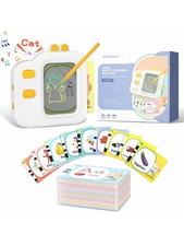 Talking Flash Cards With LCD Writing Tablet For Toddlers, Language Learning Toy