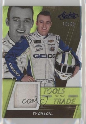 2017 Panini Absolute Tools of the Trade Spectrum Blue 10/49 Ty Dillon #TT-TY 0a2