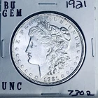 1921 BU GEM MORGAN SILVER DOLLAR UNC MS+++ U.S. MINT RARE COIN 7302