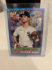 2025 Topps Heritage High Number Shane Smith #587 Chrome Light Blue Sparkle (RC)