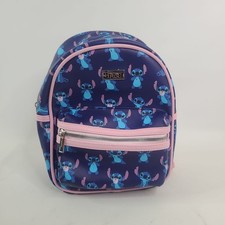 Disney Lilo Stitch All Over Print Mini Backpack Blue Pink