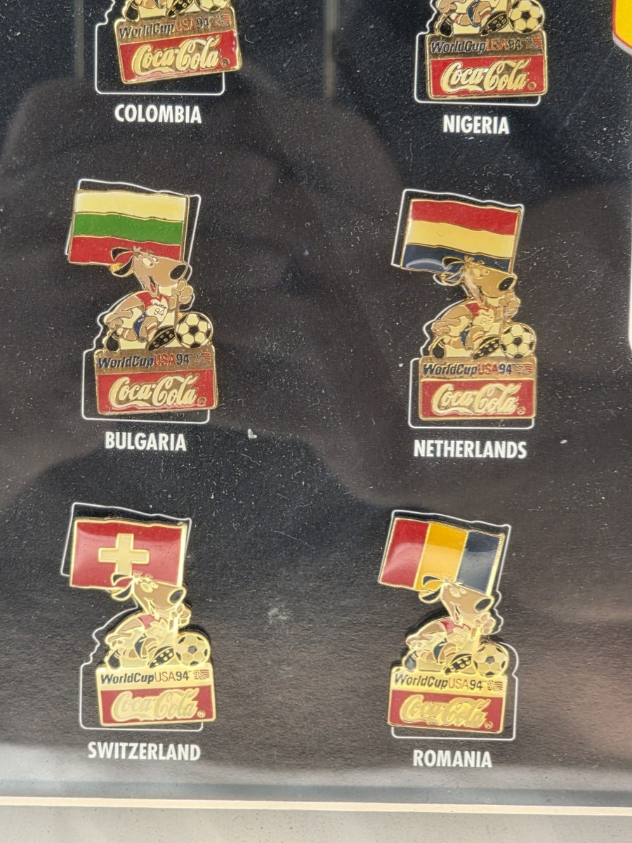 Rare Set 1994 FIFA World Cup USA Ticket Stubs + Coca Cola Pin Set 