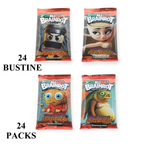 BRAINROT BOX 24 Buste con 7 CARTE Universo Psichedelico ITALIANO SKIFIDOL - Imagen 3 de 3