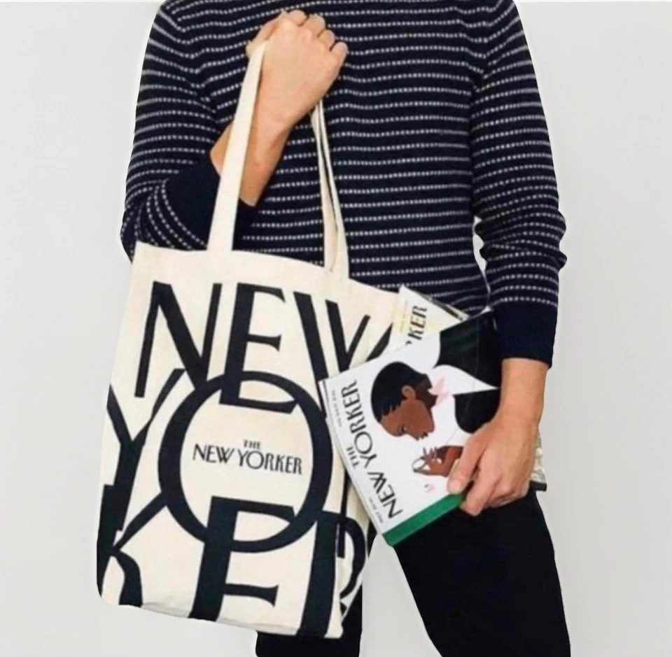 The New Yorker Tote Bag Magazine Natural Canvas Manhattan New York - Image 2 of 4