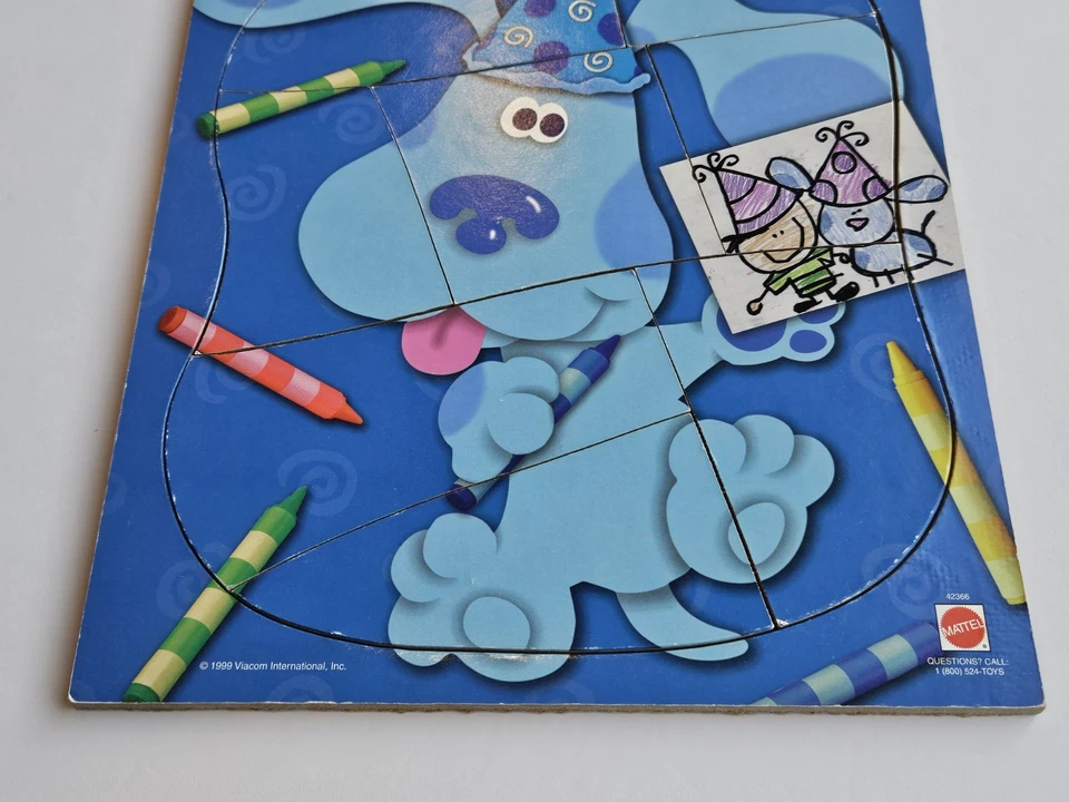 Vintage Mattel Blues Clues Wooden Kids Puzzle No 42366 - Image 3 of 4