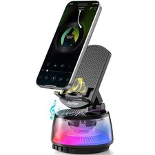 4 In 1 Wireless Induction Bluetooth 5.3 Speaker Phone Stand With RGB Lights