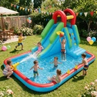 Inflatable Bounce House Water Slide Jumper Castle Splash Pool Playhouse w/Blower