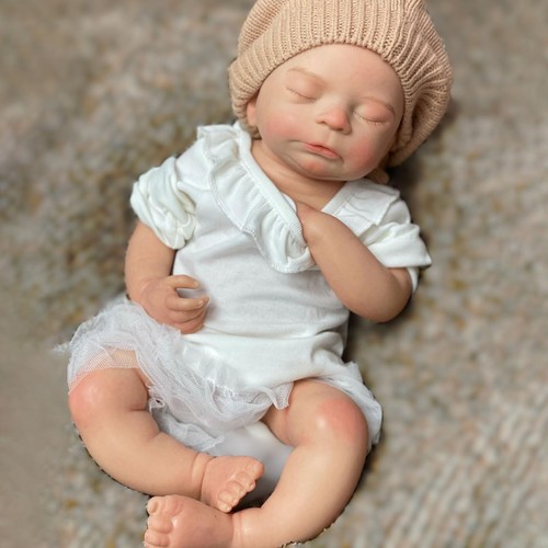 18 inch Full Body Silicone Baby Dolls Girl Lifelike Reborn Doll Soft Sleeping... - Picture 3 of 7