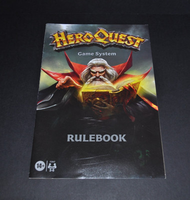 Hero Quest Avalon Hill-Hasbro 2022 # Basisspiel # Regelbuch #  '' Englisch ''