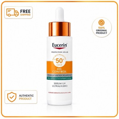 Eucerin Oil Control SPF50+ Face Sunscreen Serum UV Light 30ml