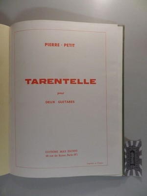Tarentelle pour deux Guitares. M.E. 7981. Pierre-Petit: