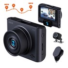 FHD 1080P+720P+720P GPS Dash Cam Front Cabin Rear Car Dash Camera Night Vision
