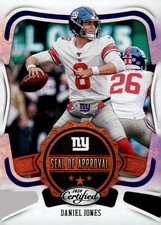 2020 Panini Certified #SA-DJ Daniel Jones Seal of Approval