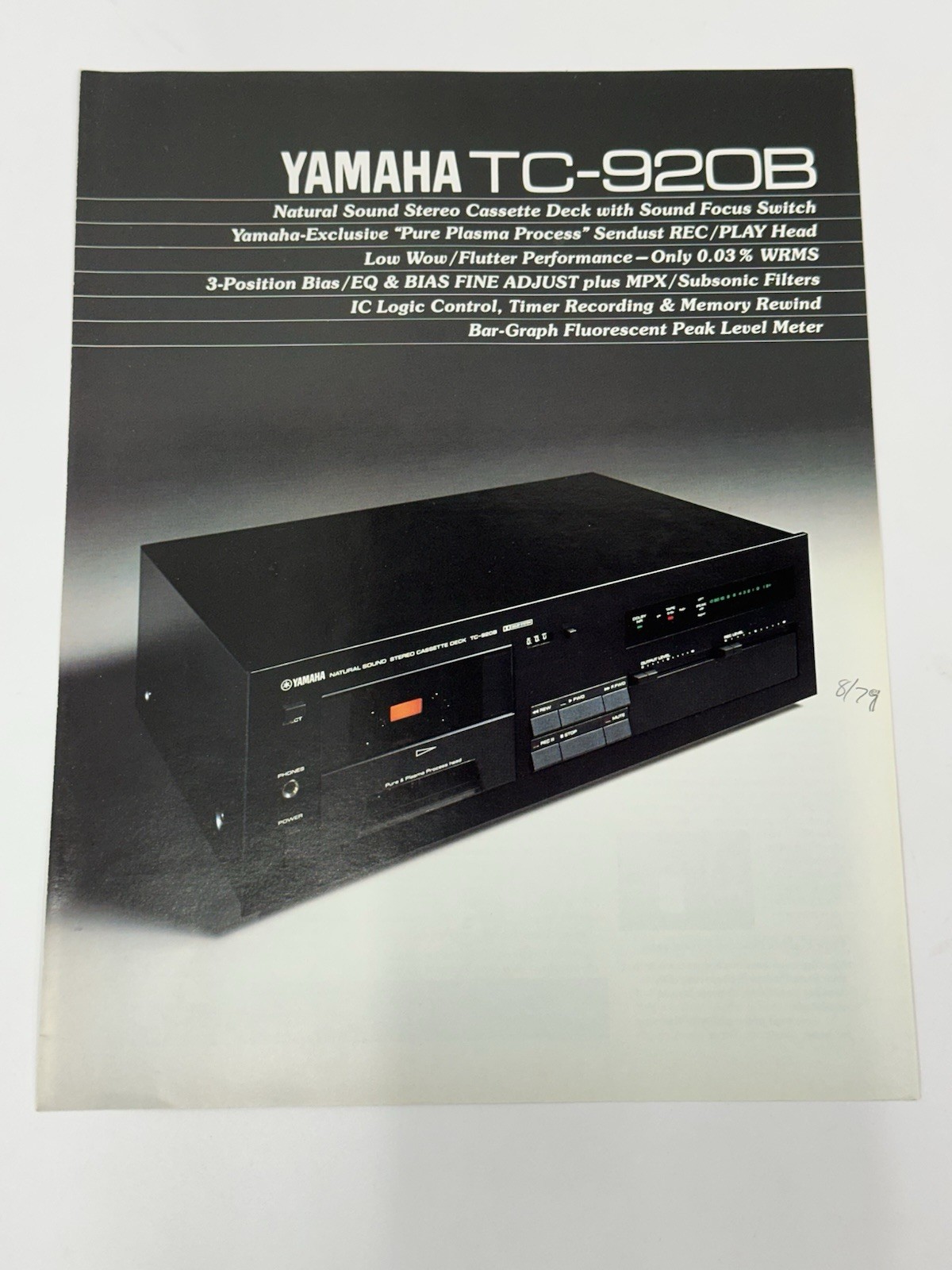 Yamaha TC-920 vintage audio equipment - eBay listing photo 1