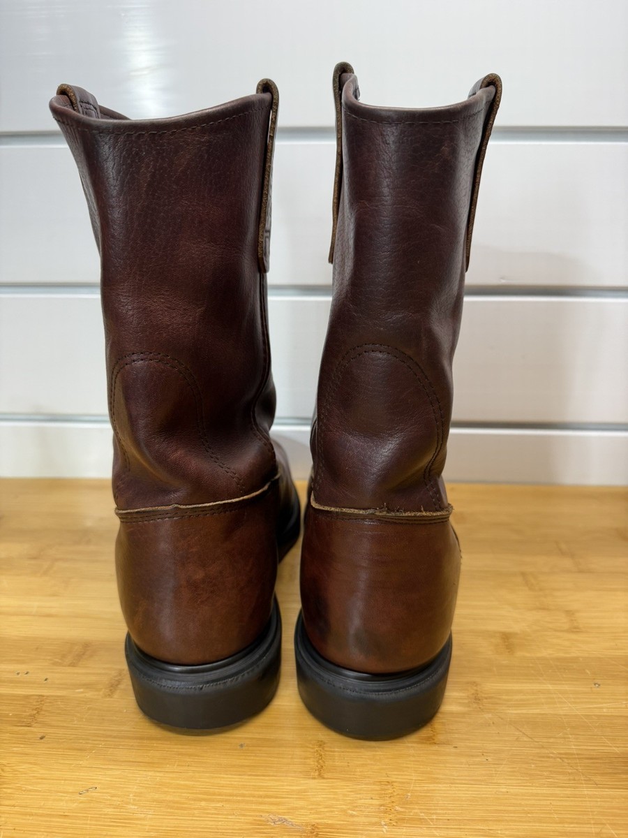 RED WING Steel Toe Electric Hazard Resistant Pecos Boots 4470 USA