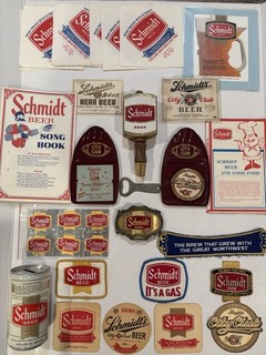 Schmidt Beer 30 Piece Collectible Lot 1940 to 1990 Vintage