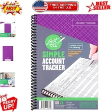 Effortless Financial Management with  8.5" Check Book & Debit Card Ledger
