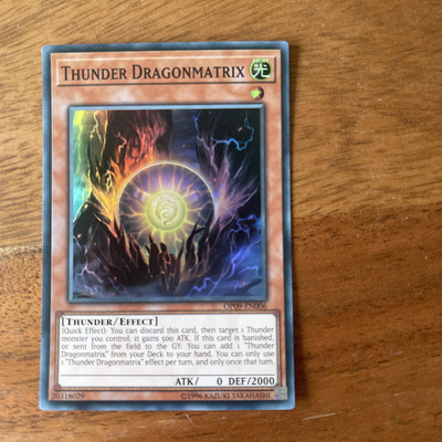 YUGIOH DONNERDRACHENMATRIX SUPER RARE NEAR MINT OP09-DE006