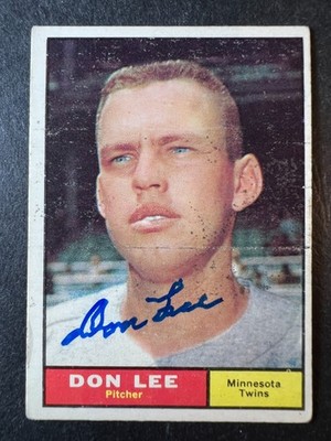 1961 Topps Don Lee #153 signed autograph