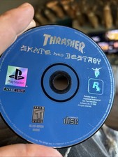 Thrasher Skate and Destroy Sony PlayStation 1 PS1 Disc Only Loose Disc Tested