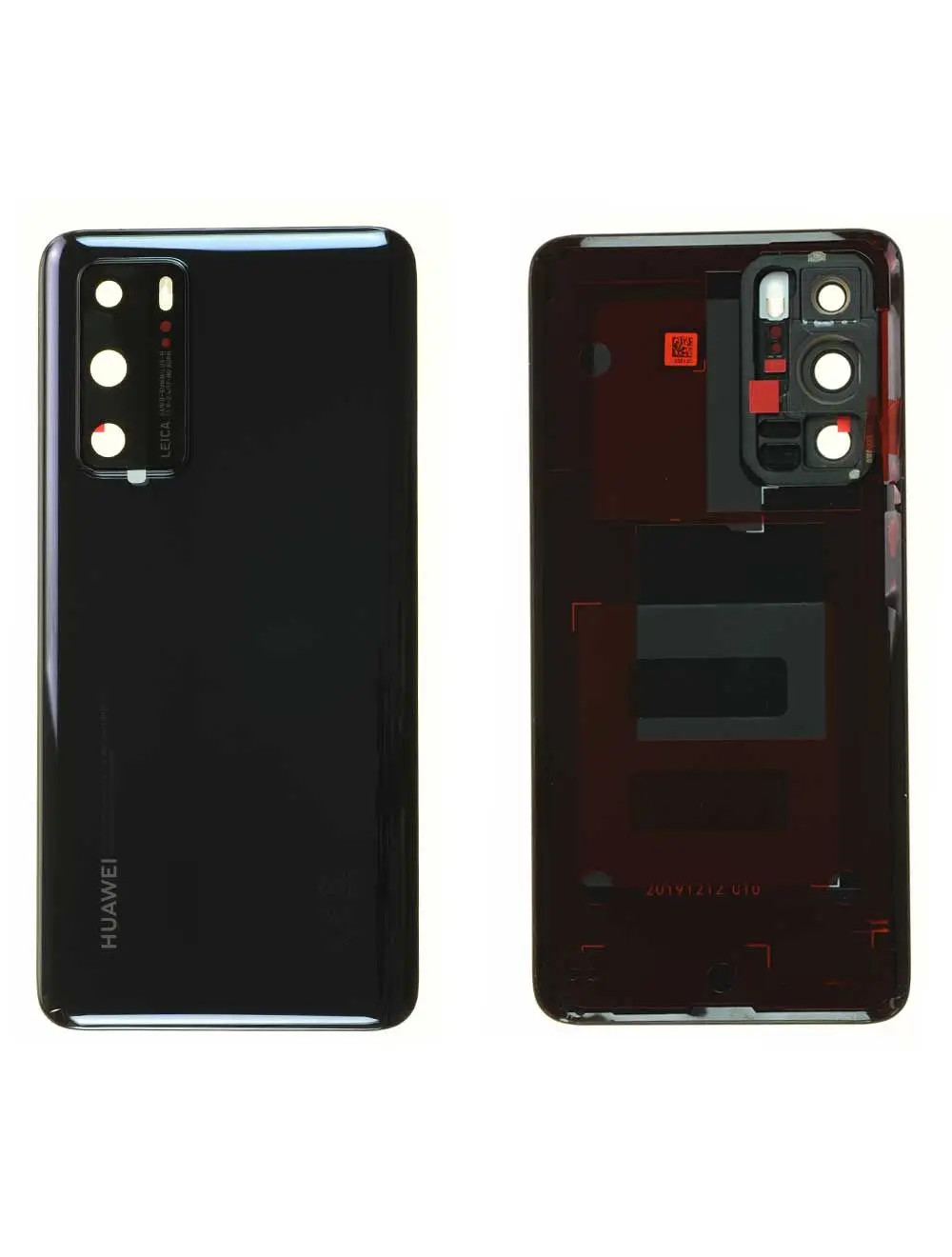 Vitre arrière Huawei P40 Noir Origine pour rénover votre téléphone portable