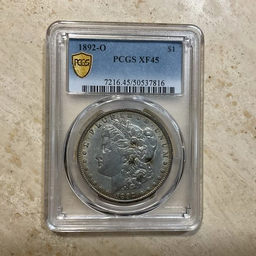 1892 O Morgan Silver Dollar PCGS XF45 New Orleans Mint