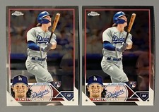 2- 2023 Topps Chrome James Outman Base Rookie #81 RC Dodgers