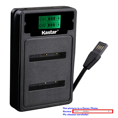 Kastar Battery LCD Dual Charger for Sony NP-BN1 BC-CSN Sony Cyber-shot DSC-QX10