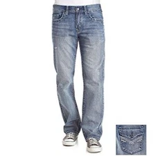 NWT  T.K. AXEL WESTON Vintage Boot Stretch DISTRESSED LOOK COTTON JEANS 