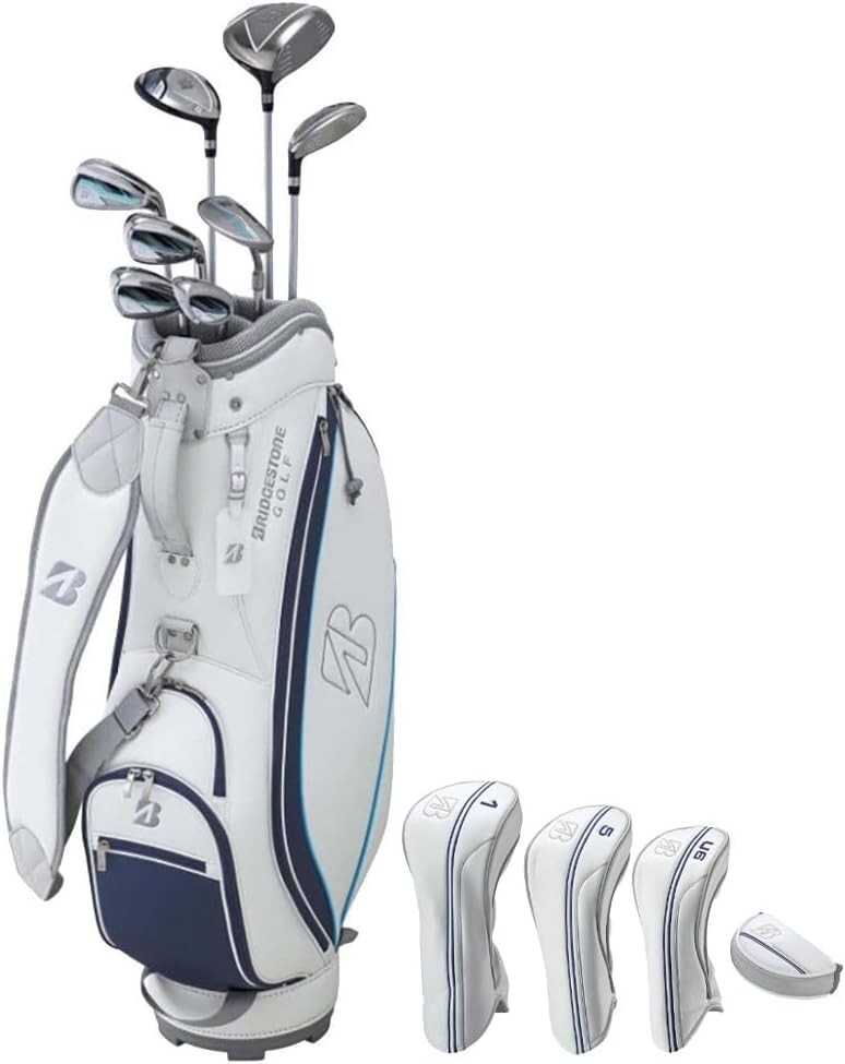 BRIDGESTONE BG-100L ブルー キャディバッグ BRIDGESTONE BG-100L Golf Ladies 8pcs Club Set Navy Carbon Shaft
