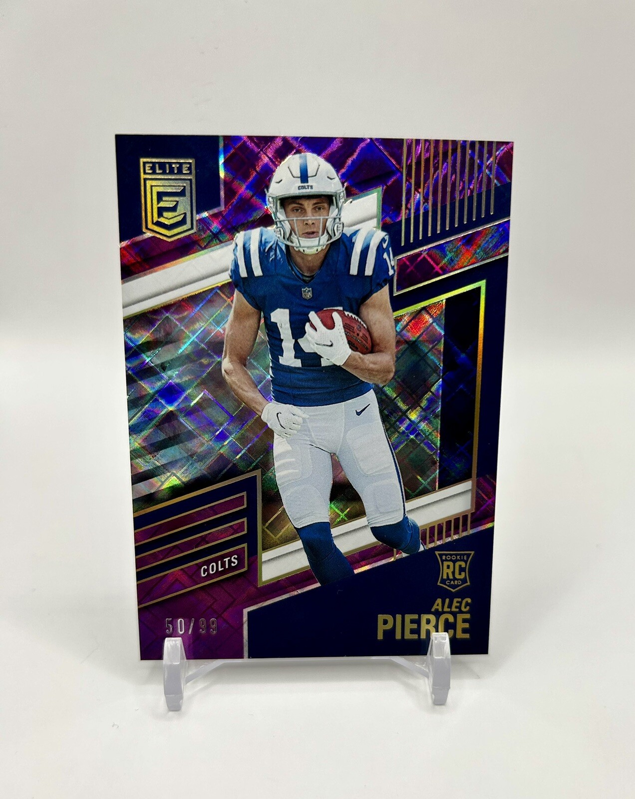 Alec Pierce 2022 Donruss Elite Rookie Purple #/99 Indianapolis Colts