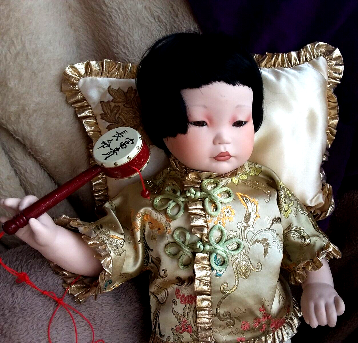 ☆7962 Franklin Heirloom Dolls アンティーク ビスクドール 現状渡し